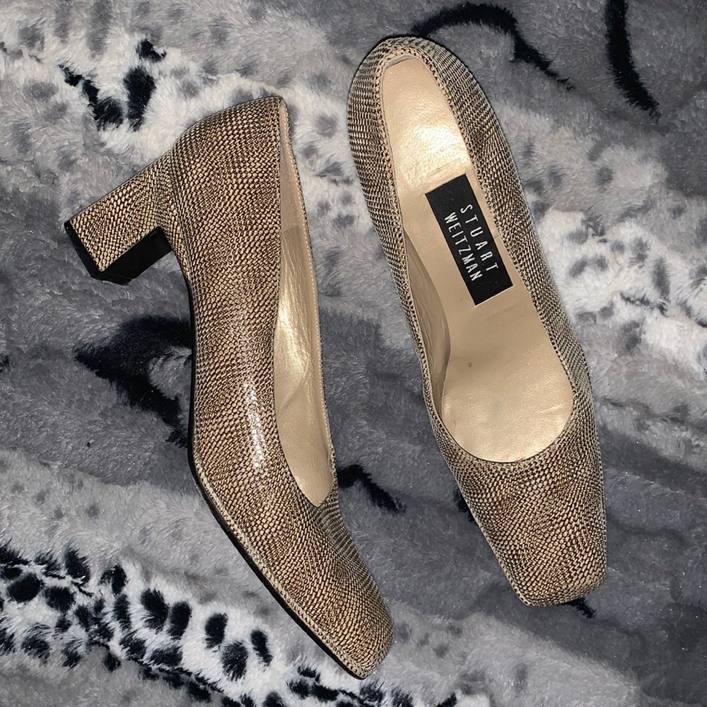 Stuart Weitzman Block Heel Pumps — 8 AAA